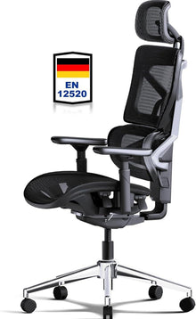 Bürostuhl Ergonomisch 200KG Selbstanpassende Rückenstütze 4D+Magic