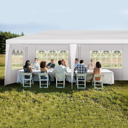 Faltbarer Gartenpavillon 3x9m – Wasserdichtes Partyzelt mit Seitenteilen