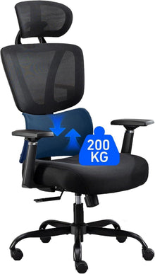 Ergonomischer Bürostuhl mit verstellbarer Lendenwirbelstütze