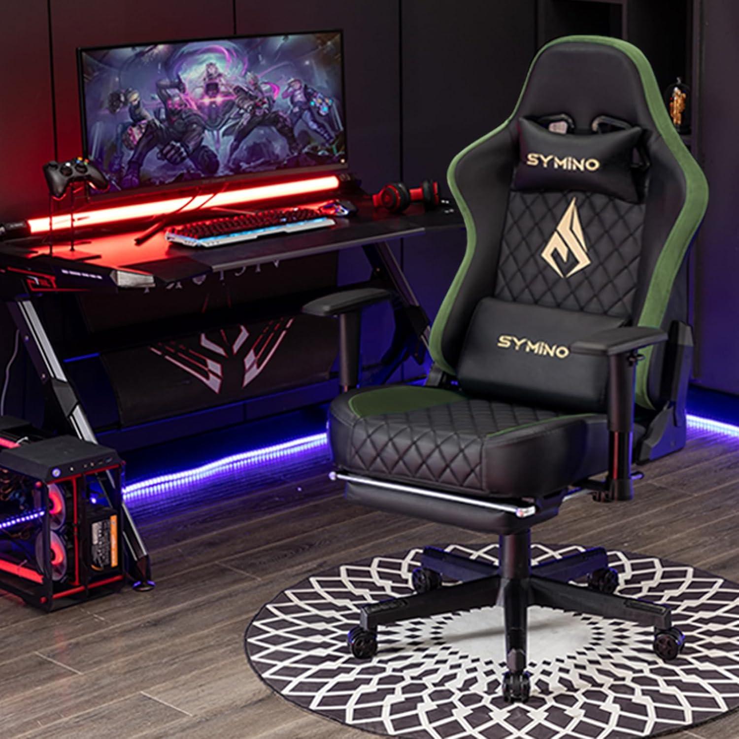 Ergonomischer Gaming Stuhl mit Massagefunktion und 200kg