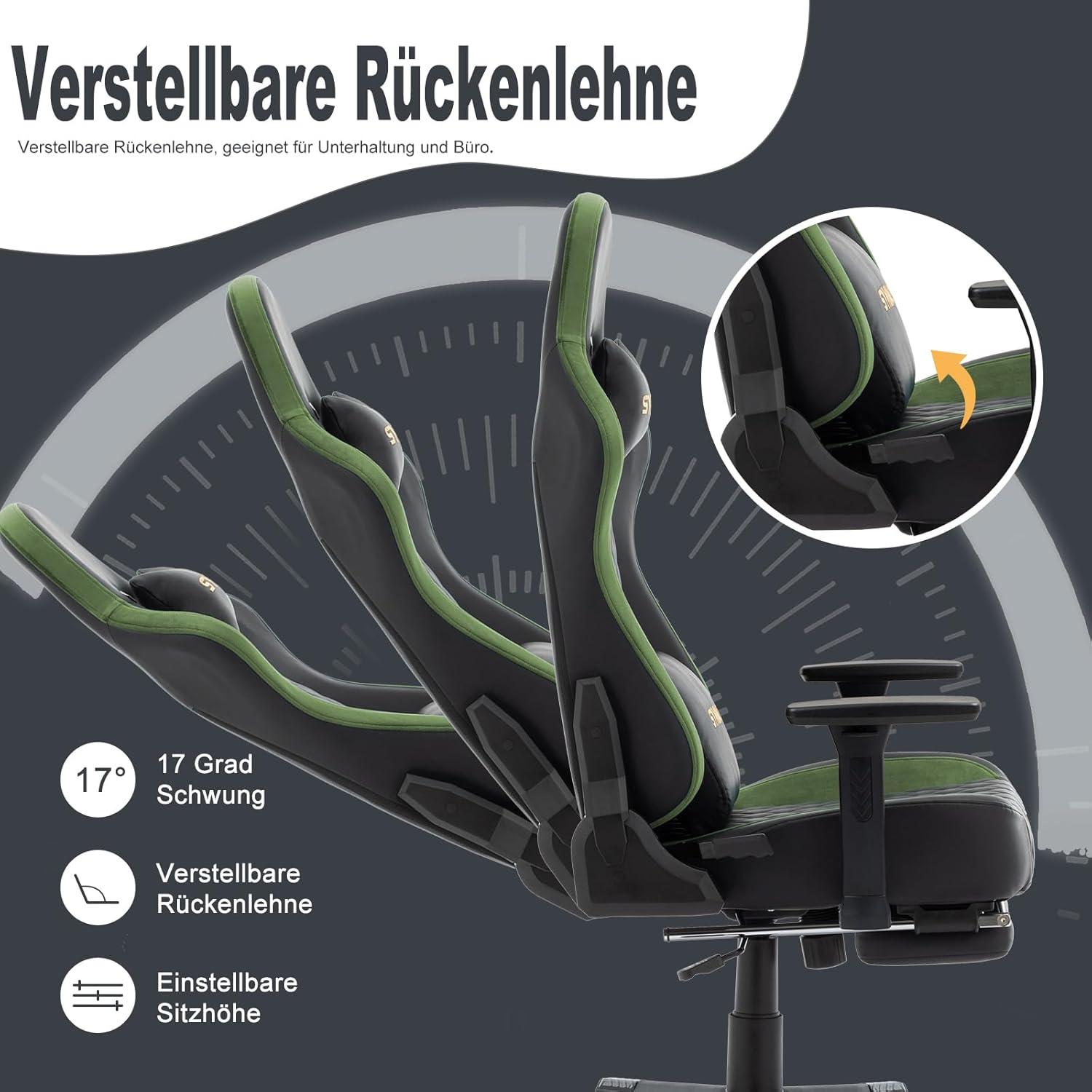 Symino Gaming Stuhl Racing Style Ergonomischer Bürostuhl