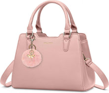 Damen Handtasche Kunstleder Mittelgroß Rosa Umhängetasche