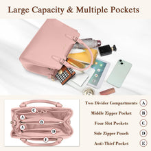 IGOLUMON Handtasche Damen Leder Mittelgroß Henkeltasche