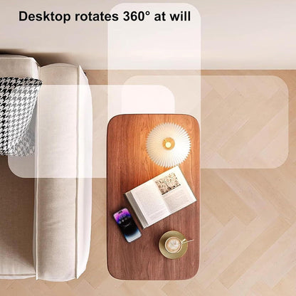 Beistelltisch Holz C Form Höhenverstellbar Mobiler