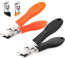 Schräger Nagelknipser Set mit Spritzschutz und breiten Backen