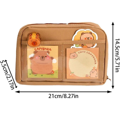 Capybara Schreibwaren Set 54tlg. | Federmäppchen Geschenkset Kinder