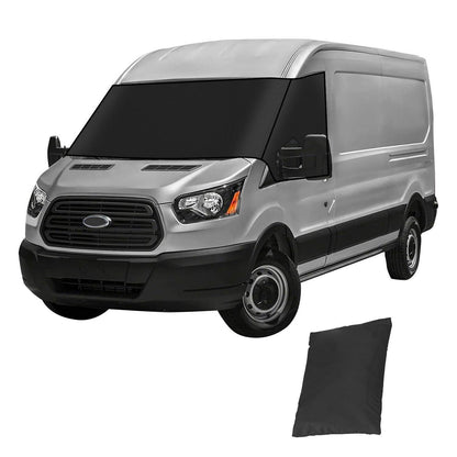 Frontscheibenabdeckung Ford Transit Custom 2012-2024, Schwarz