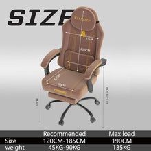 Ergonomischer Gaming Stuhl mit Verstellbarer Rückenlehne in
