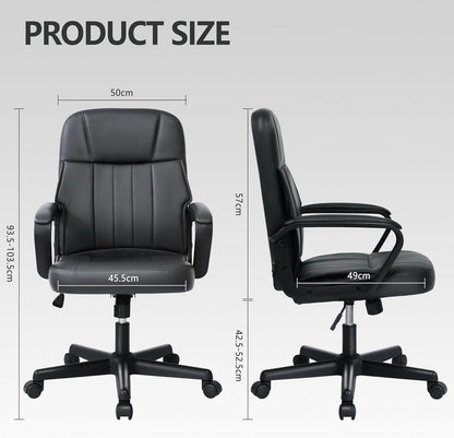 Schreibtisch Stuhl Bürostühle für Home Offices, Leder-Design, 300
