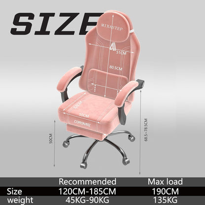Ergonomischer Gaming Stuhl mit Verstellbarer Rückenlehne