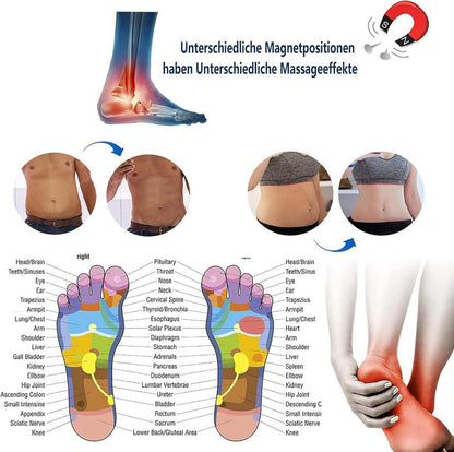 Magnetische Akupressur Einlegesohlen Gel Massage Damen