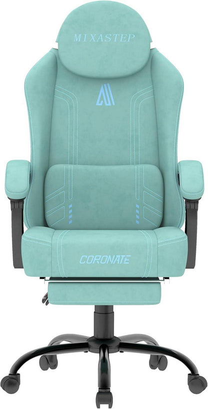 Ergonomischer Gaming Stuhl mit 360° Drehfunktion in Blau