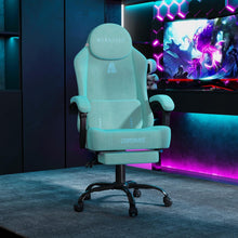Ergonomischer Gaming Stuhl mit 360° Drehfunktion in Blau