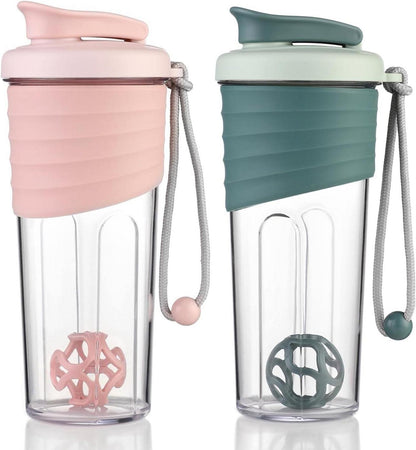 Protein Shaker mit TRITAN Rührball 700ml für Fitness Shakes