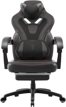 Gaming Stuhl mit Fußstütze und Massagefunktion für Erwachsene