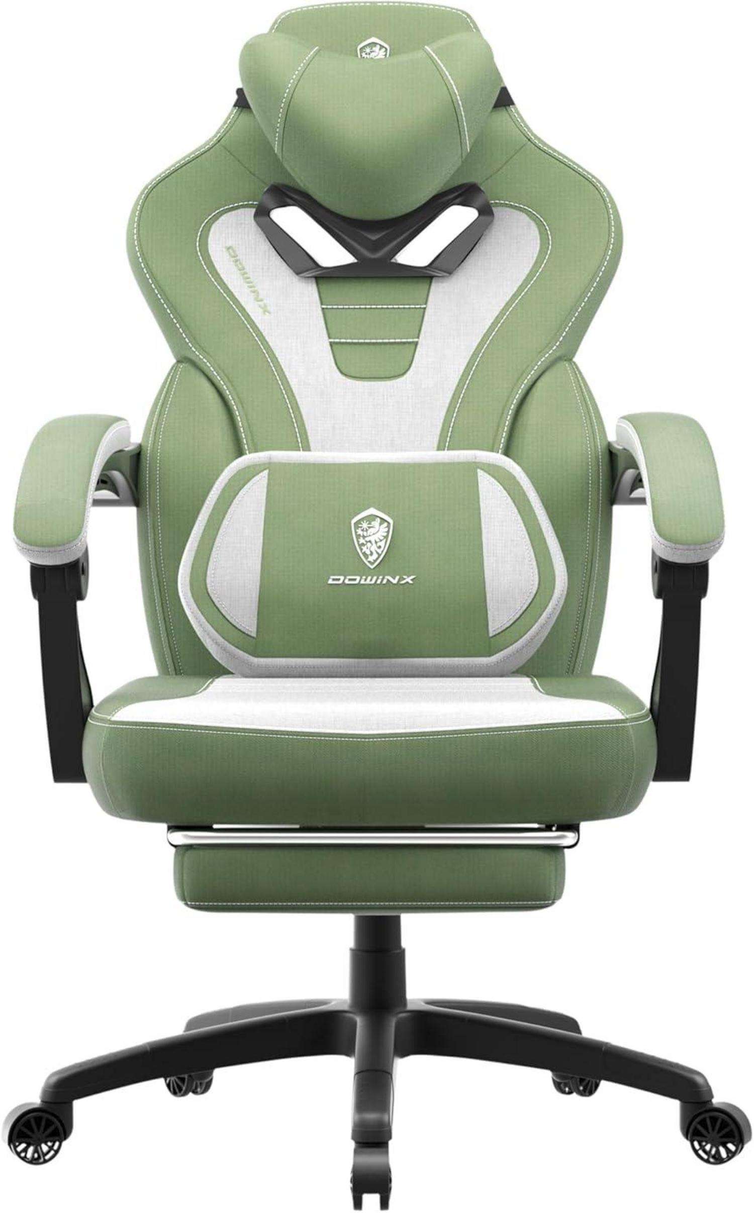 Ergonomischer Gaming Stuhl mit Massagefunktion und Fußstütze