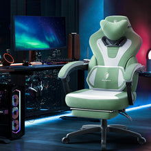Dowinx Gaming Stuhl mit Massage, Fußstütze, 150 kg