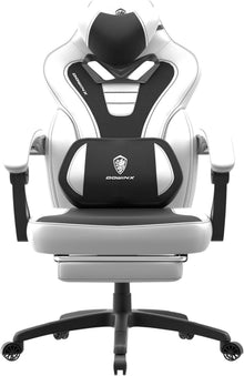 Gaming Stuhl mit Massage Fußstütze ergonomischem Design bis 150 kg