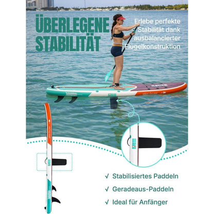 Aufblasbares Stand Up Paddle Board für 2 Personen mit Zubehör
