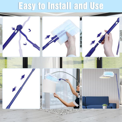 60er Staubmagnet Nachfüllpack Duster & Einweg Staubwedel mit Handgriff