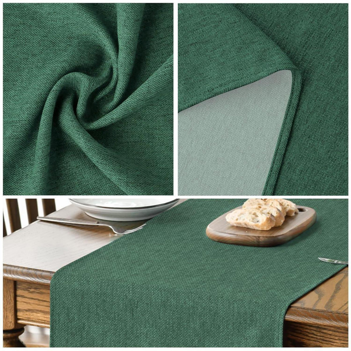 Tischläufer Wald Grün 40x180 cm aus Polyester