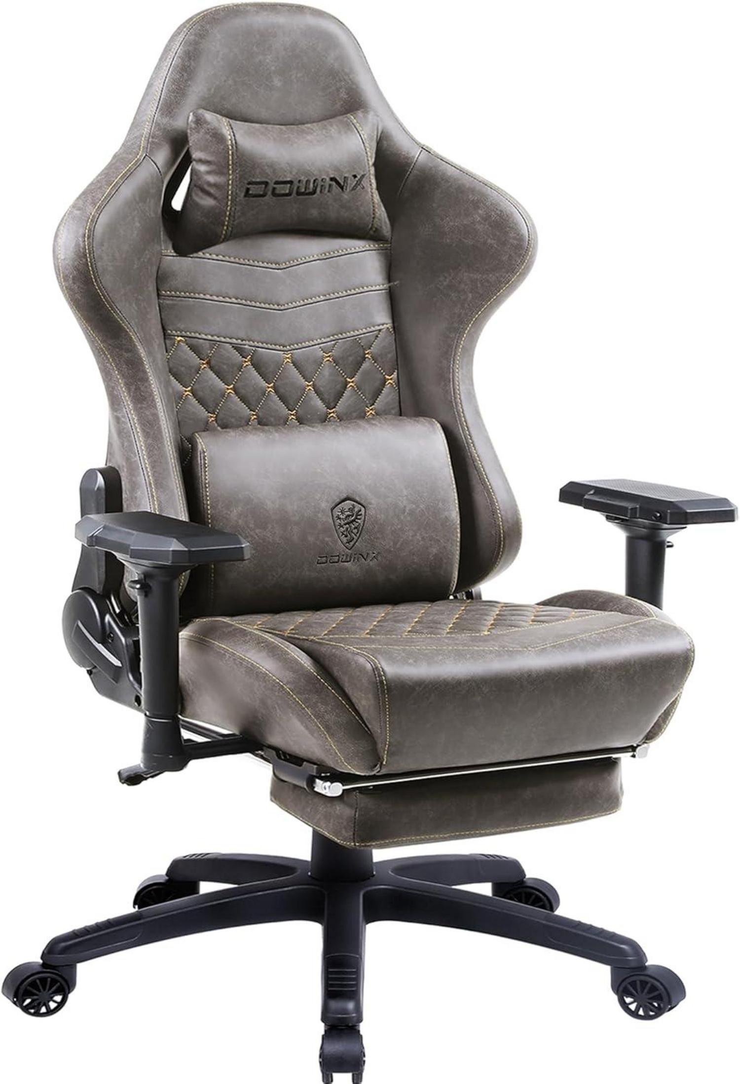Ergonomischer Gaming Stuhl mit Massage und Fußstütze