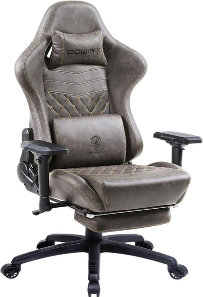 Ergonomischer Gaming Stuhl mit Massage und Fußstütze