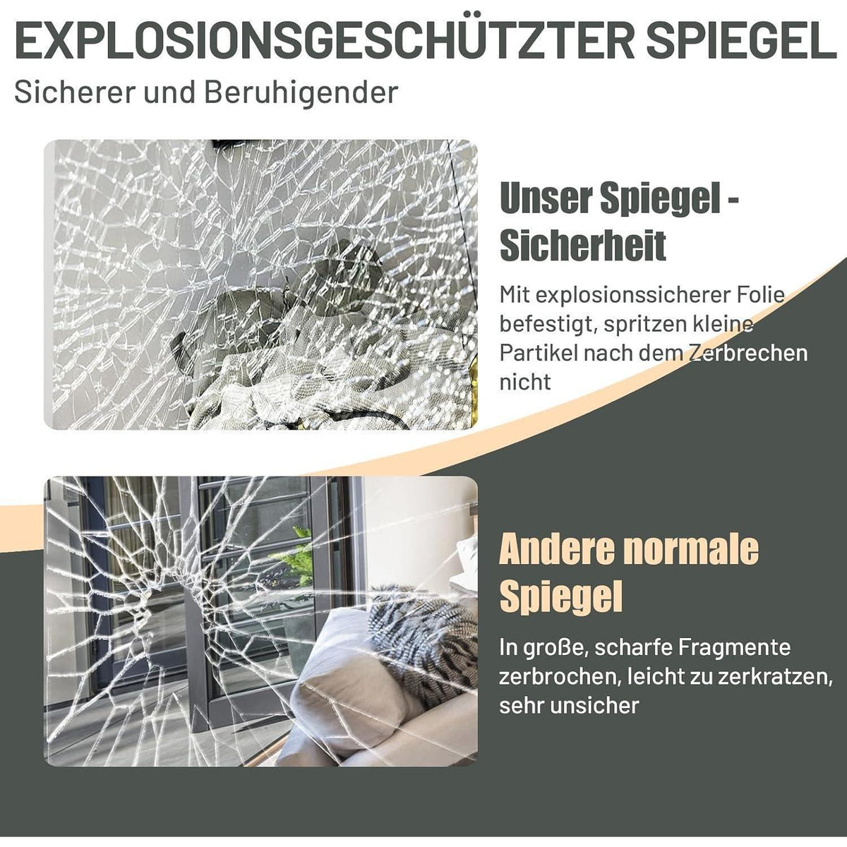 Standspiegel Schwarz Metallrahmen 193x86cm Ganzkörper
