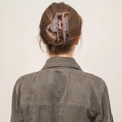 6er Set Acryl Haarklammern Groß Damen Starke Clips Dickes Dünnes Haar