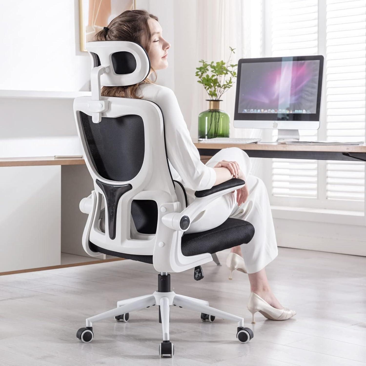Ergonomischer Bürostuhl mit Kopfstütze und