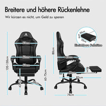 Massage-Gaming-Stuhl mit LED, 150° Neigung, ergonomischer