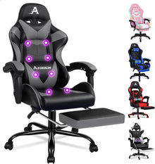 Gaming-Stuhl mit Fußstütze, 8