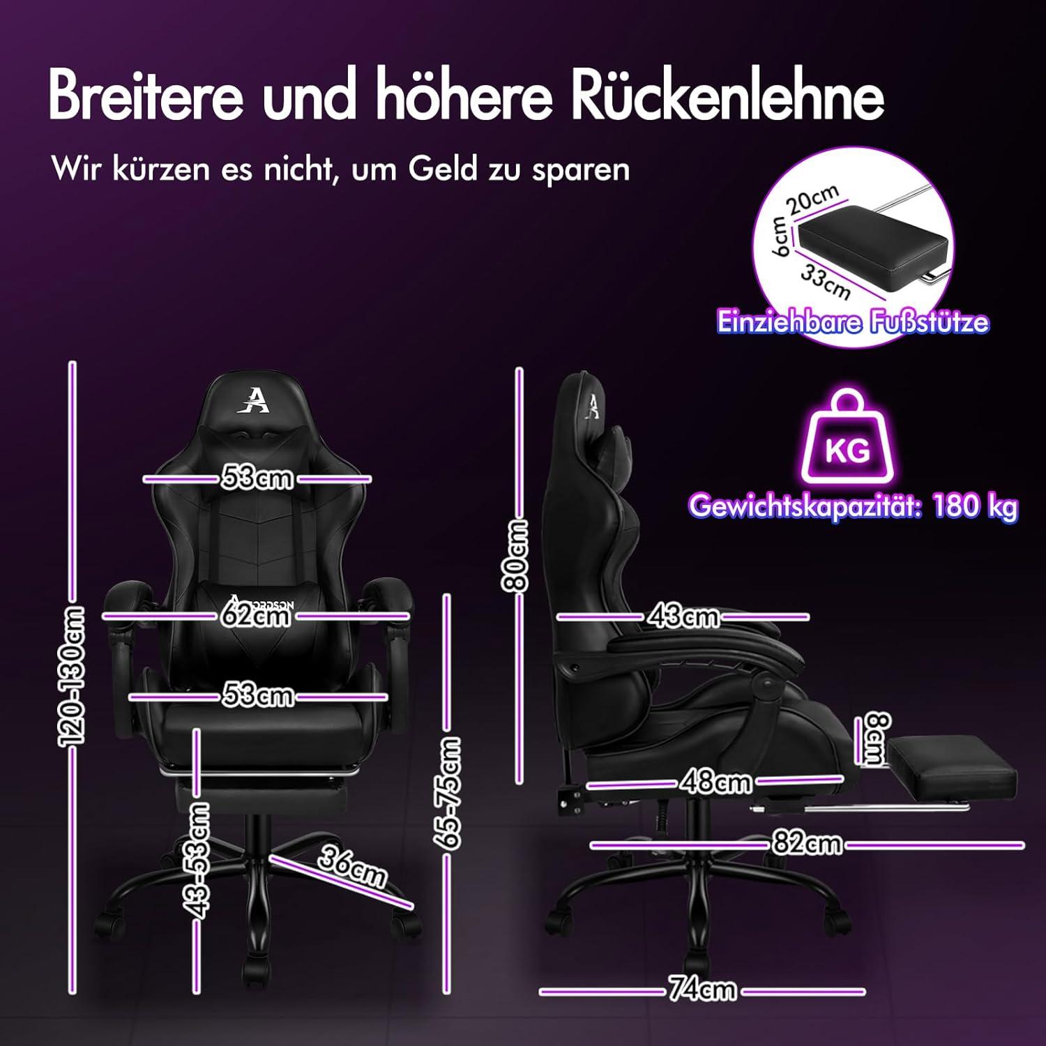 ALFORDSON Gaming-Stuhl mit