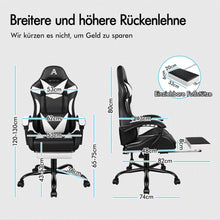 Massage-Gaming-Stuhl LED 150° Neigung PU-Leder