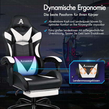 Massage-Gaming-Stuhl mit LED und