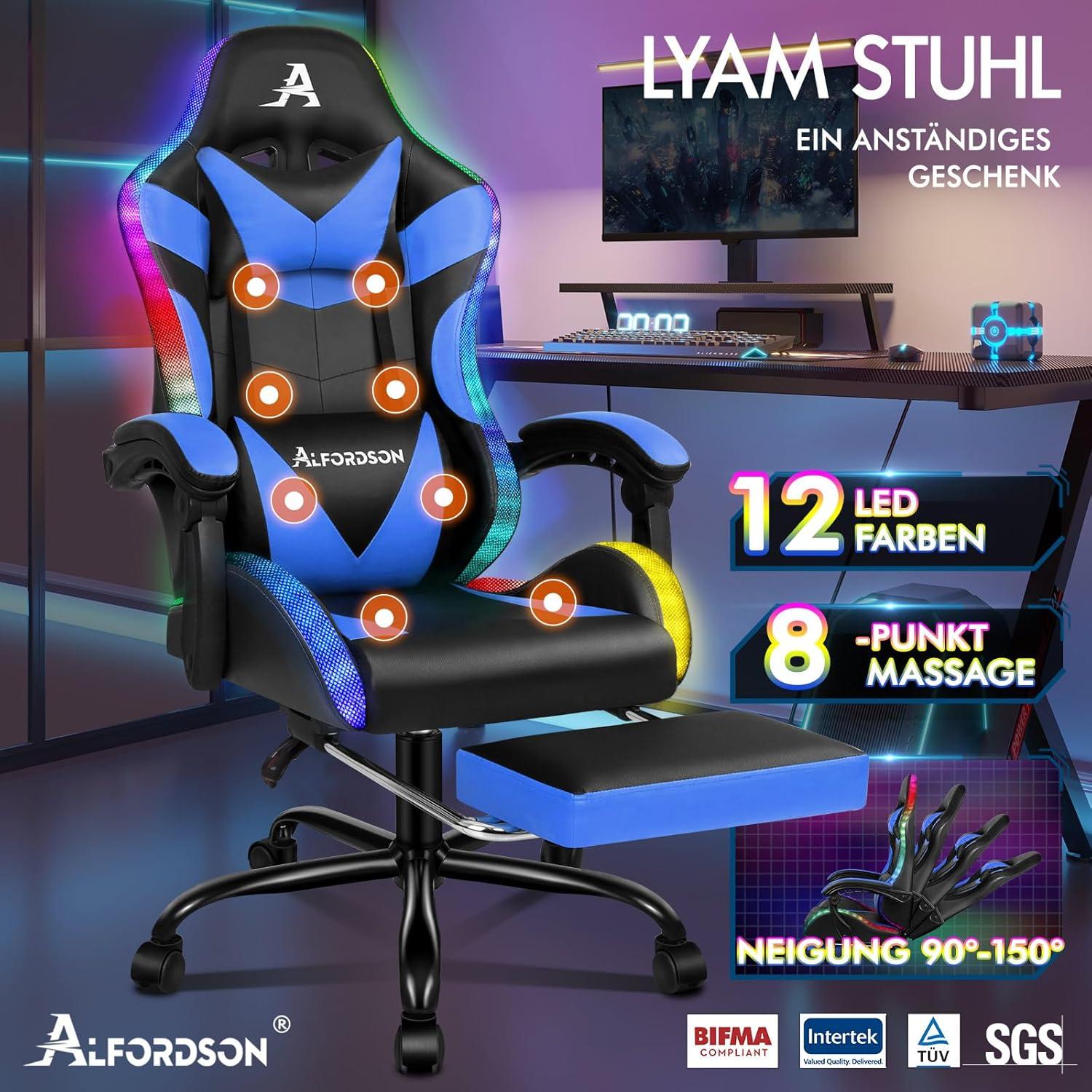 Massage-Gaming-Stuhl mit