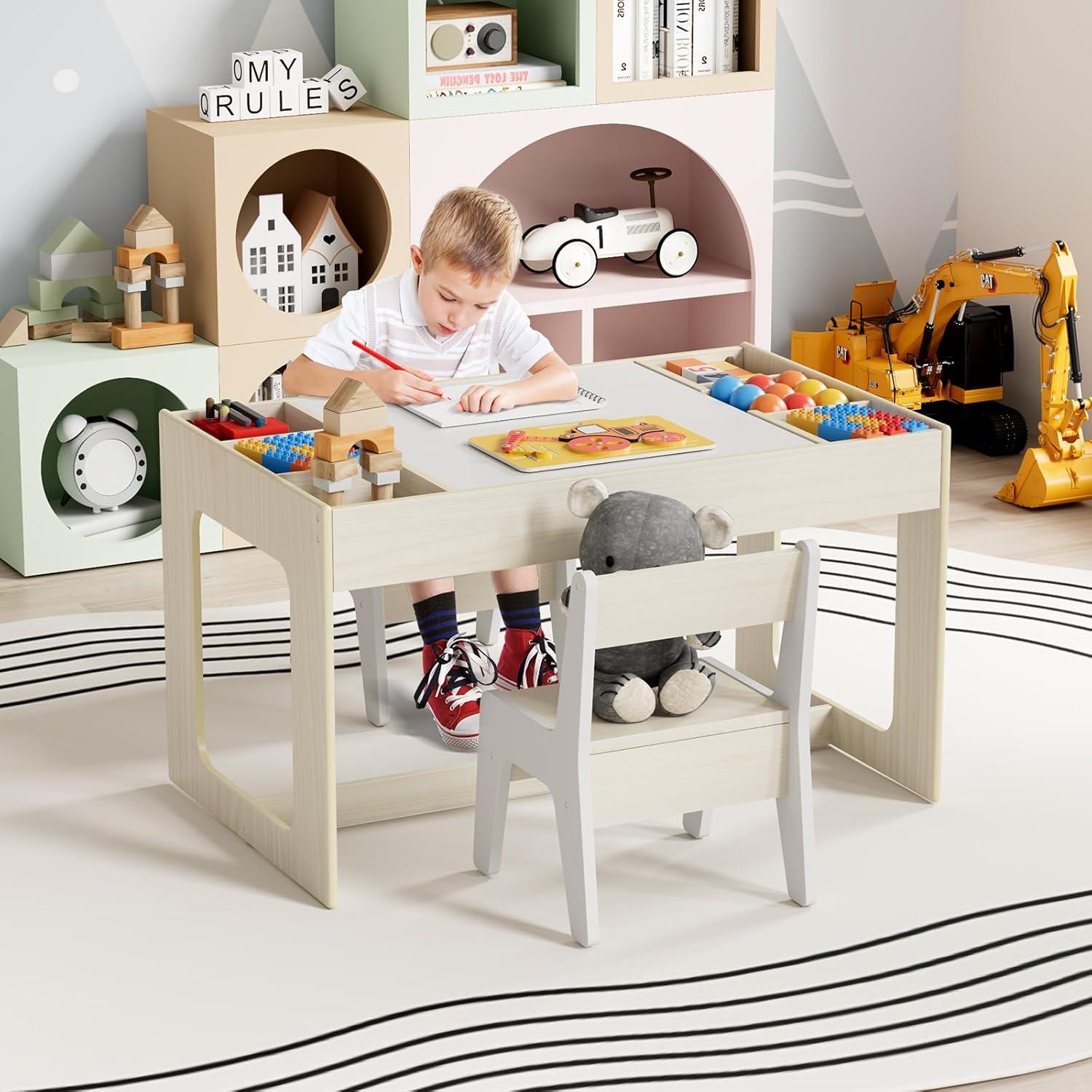 Kindersitzgruppe mit Stauraum und Tischplatte