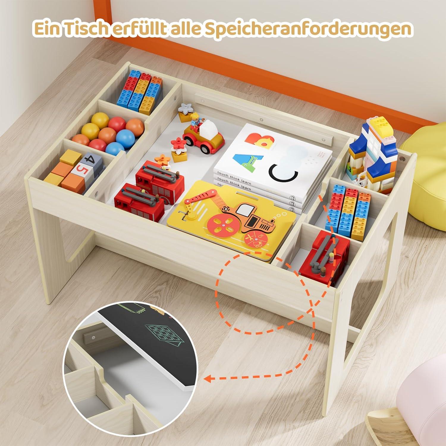 Kindersitzgruppe mit Stauraum und wendbarer Tischplatte, 2