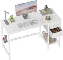 Schreibtisch mit Schubladen und Stahlgestell, Industrie-Design