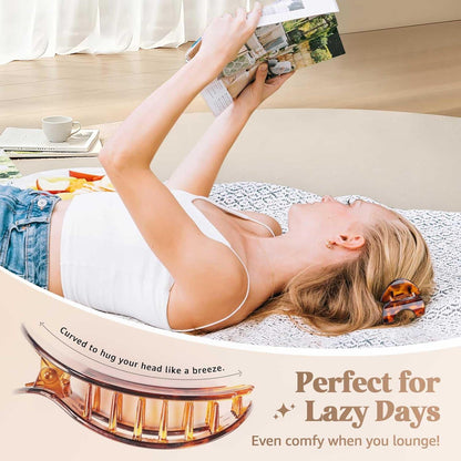 Flache Haarklammer Damen 5 Stück