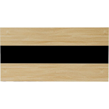 Essgruppe 140cm Eiche-Schwarz Tisch mit 4 weißen Stühlen
