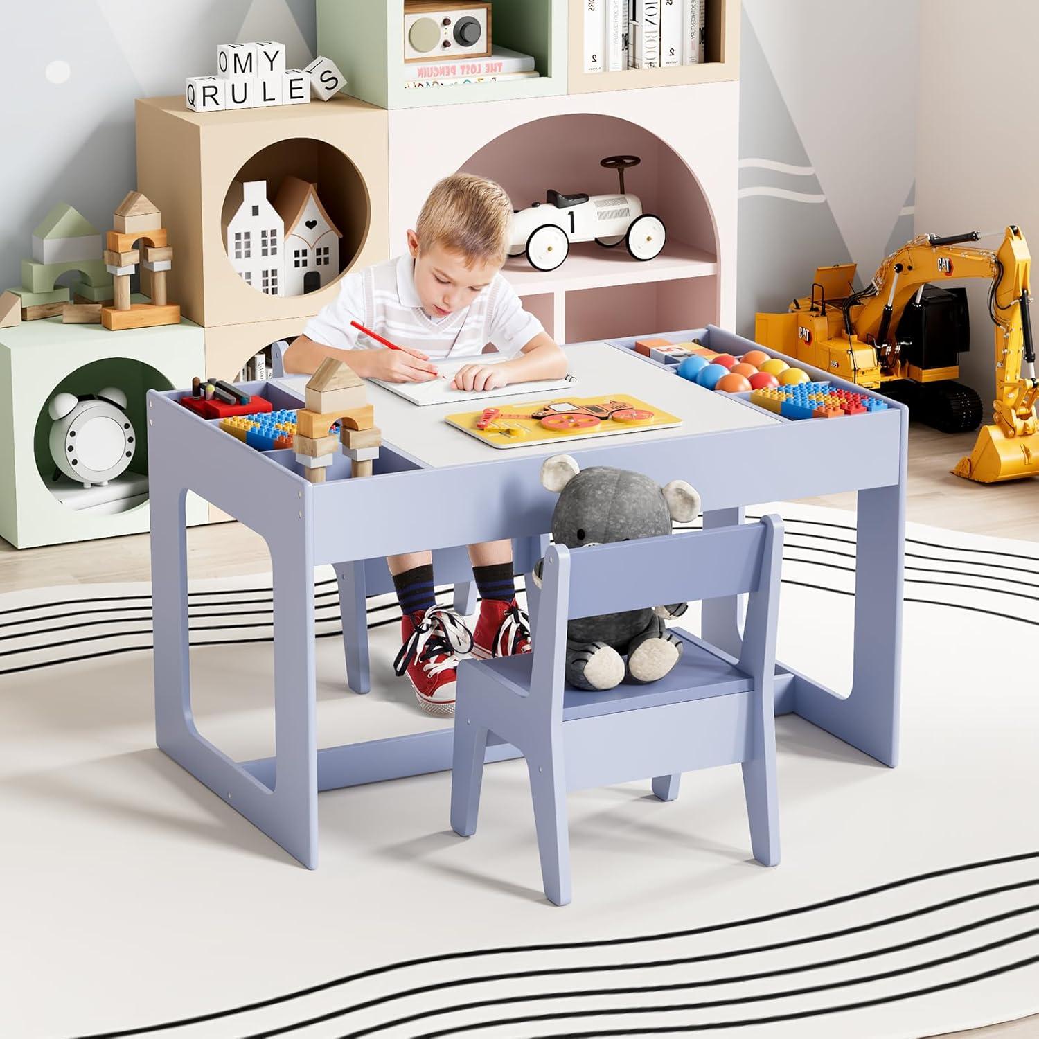 Kindersitzgruppe mit Stauraum und Tisch für Kinder ab 3 Jahren