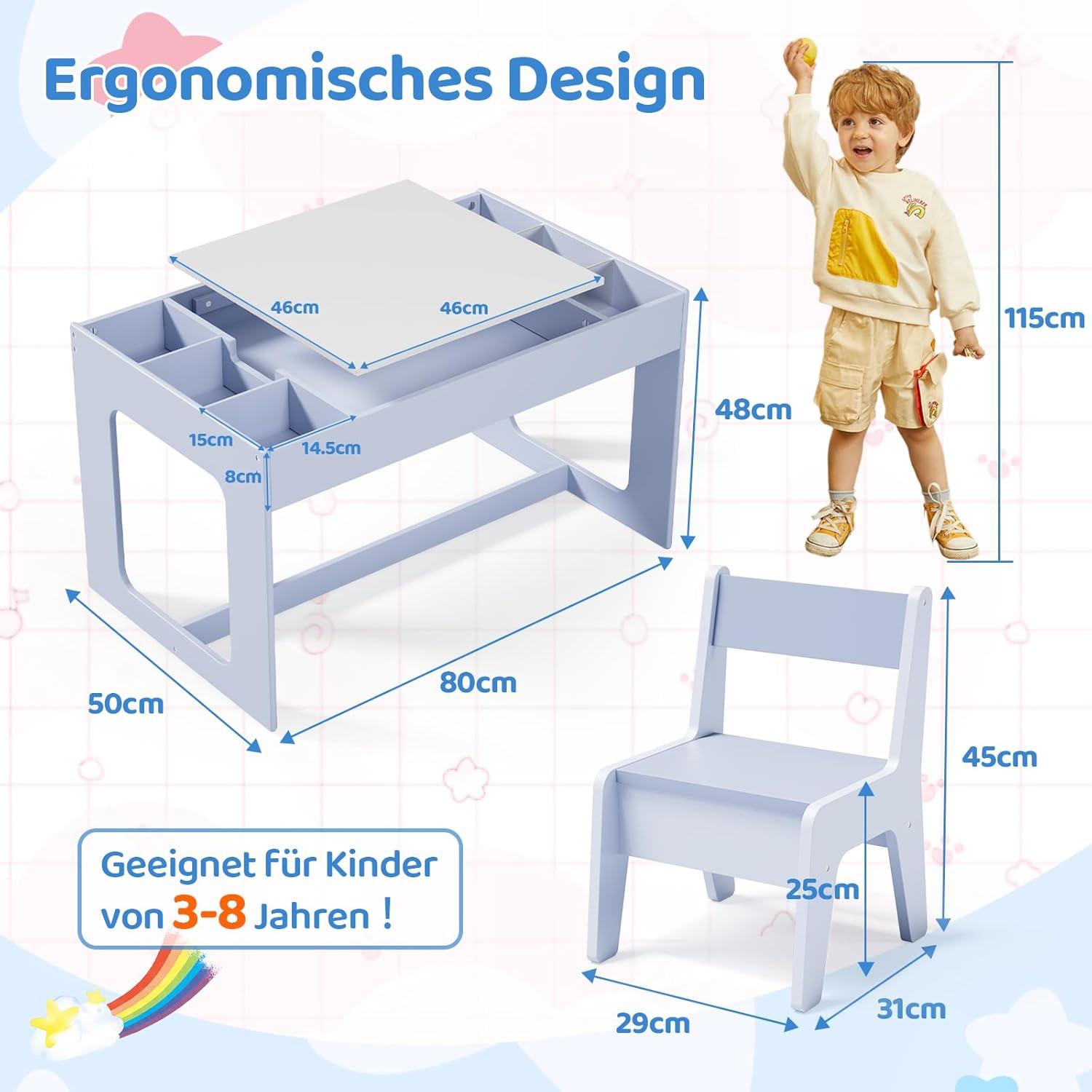 Kindersitzgruppe mit Stauraum und wendbarer