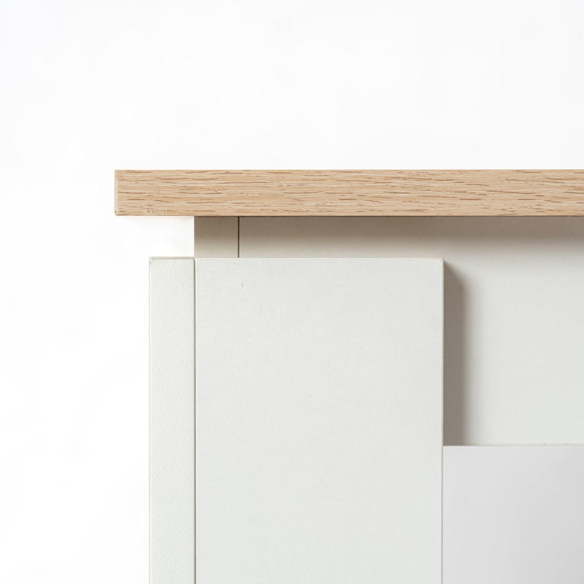 Essgruppe Esstisch mit 6 Stühlen Eiche-Weiß 120cm