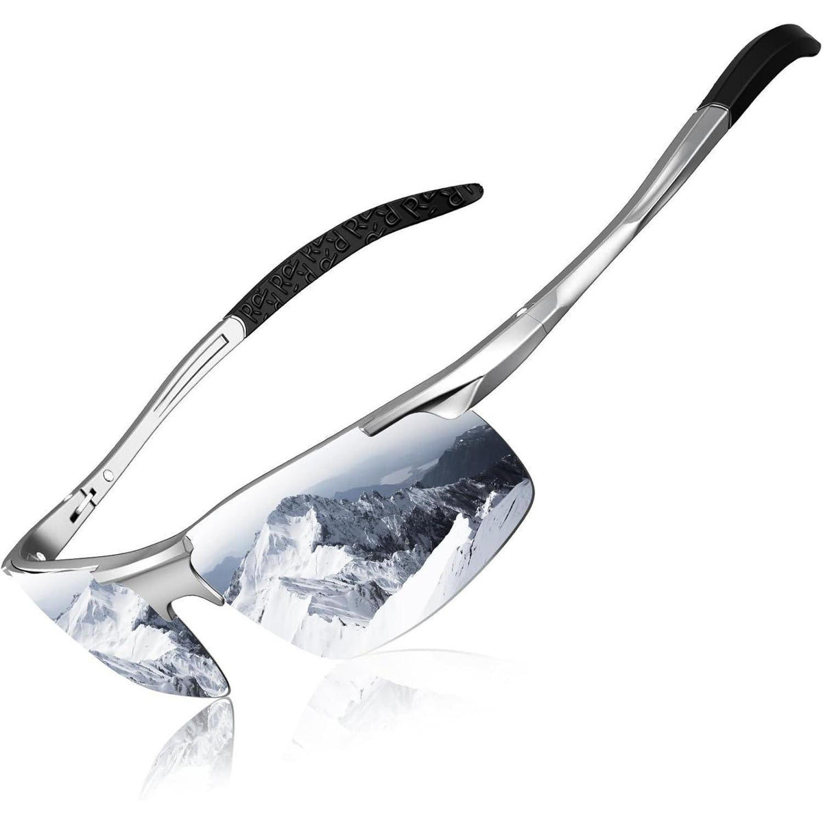 Polarisierte Sportsonnenbrille Herren mit Metallrahmen UV400