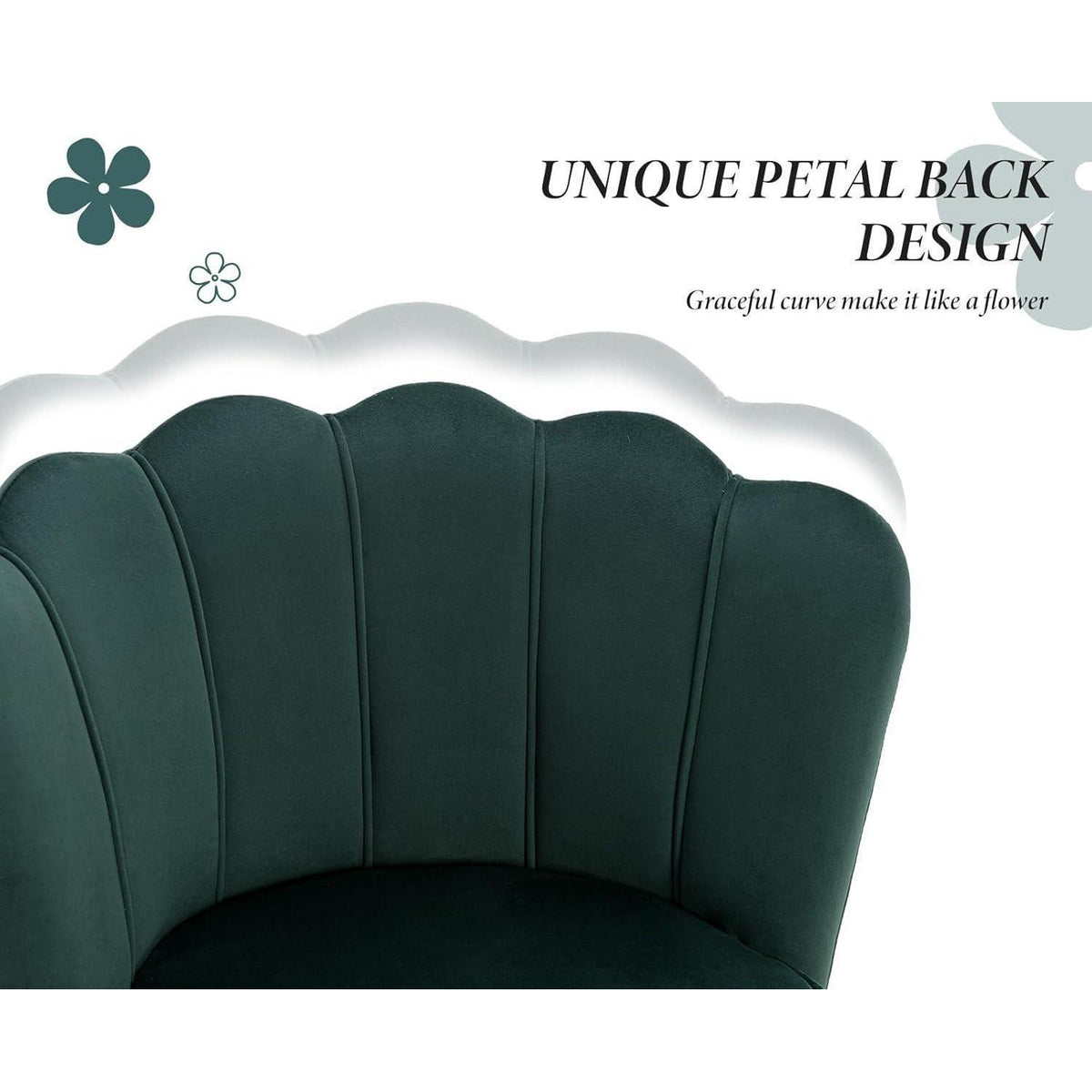 Ya-Home Samt Barhocker 2er Set – Grün, Retro Design