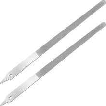 2er Set Nagelfeilen Naturnägel grob-fein aus Edelstahl