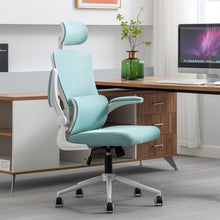 Ergonomischer Bürostuhl mit Kopfstütze und Lordosenstütze