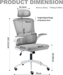 Ergonomischer Bürostuhl mit Kopfstütze und