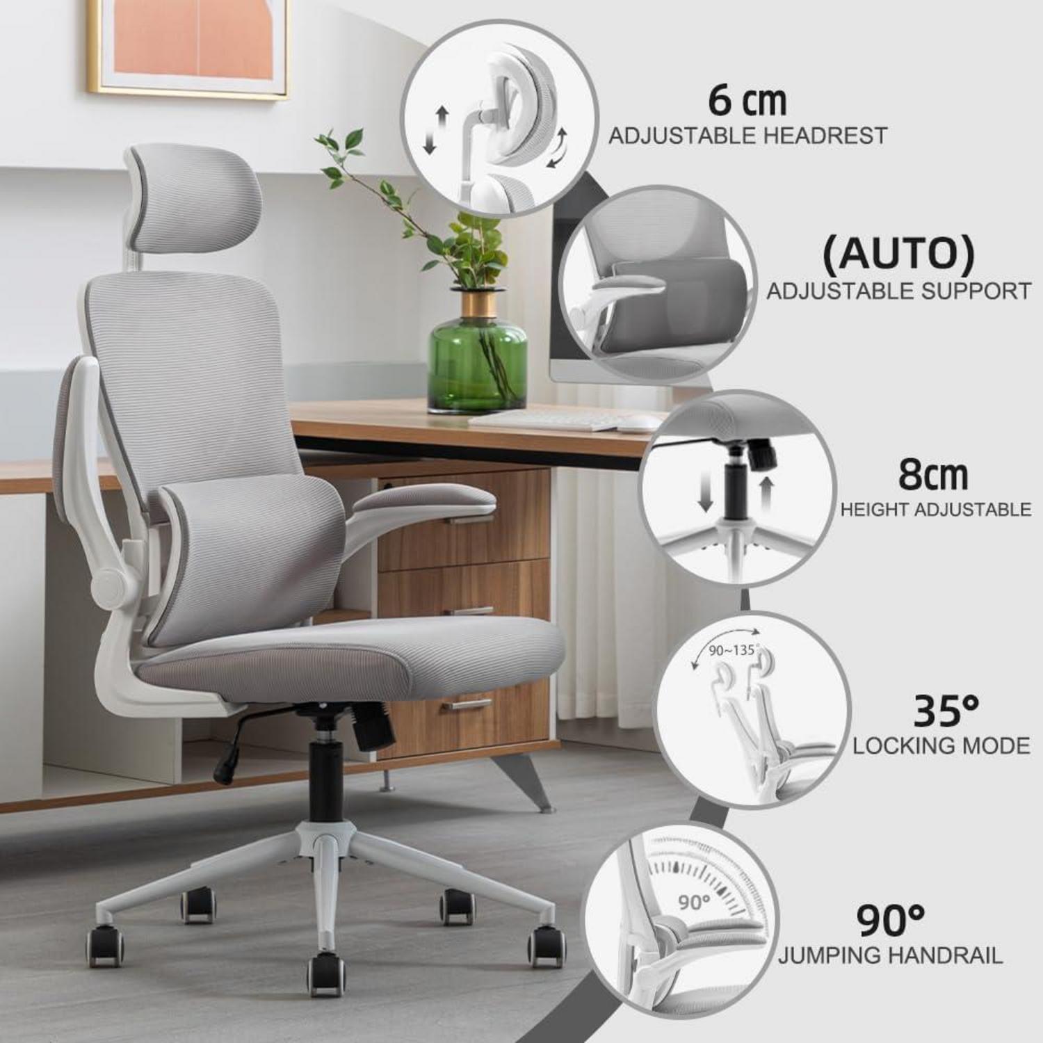Ergonomischer Bürostuhl mit Schaukelfunktion und Armlehnen